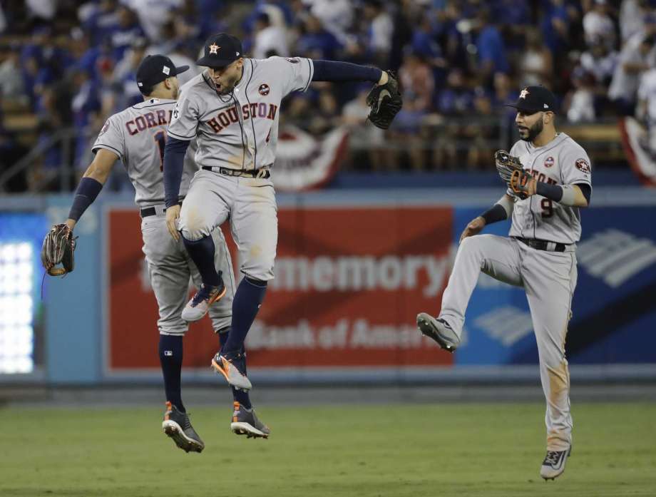 Springer’s HR in 11th gives Astros 7-6 win, ties Series 1-1