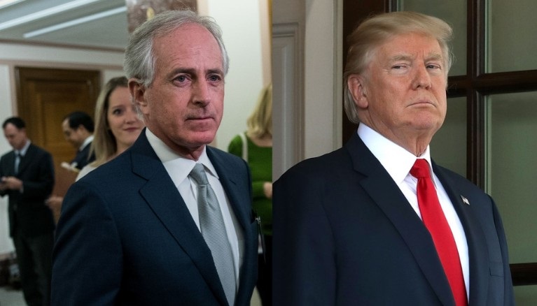 Trump trashes outgoing Republican senator in public falling out