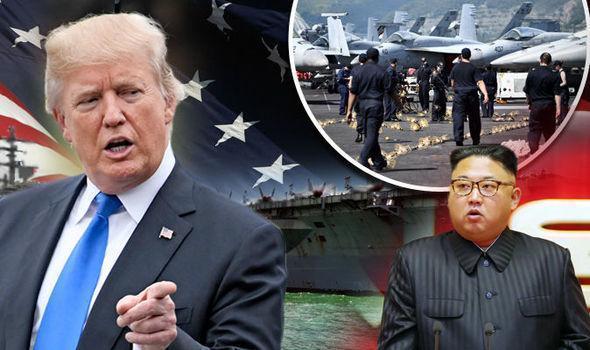 WORLD WAR 3: Trump deploys NUCLEAR SUBMARINE in huge military drill amid North Korea feud