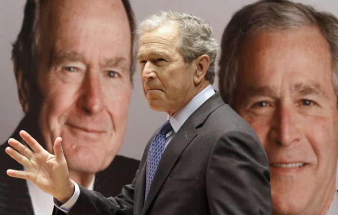 White House attacks White House attacks legacies of both Bush presidents after reports they refused to vote for 'blowhard' Trump