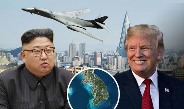 World War 3: North Korea accuse ‘frenzied’ US of ‘BLACKMAIL’ as bombers fly over peninsula