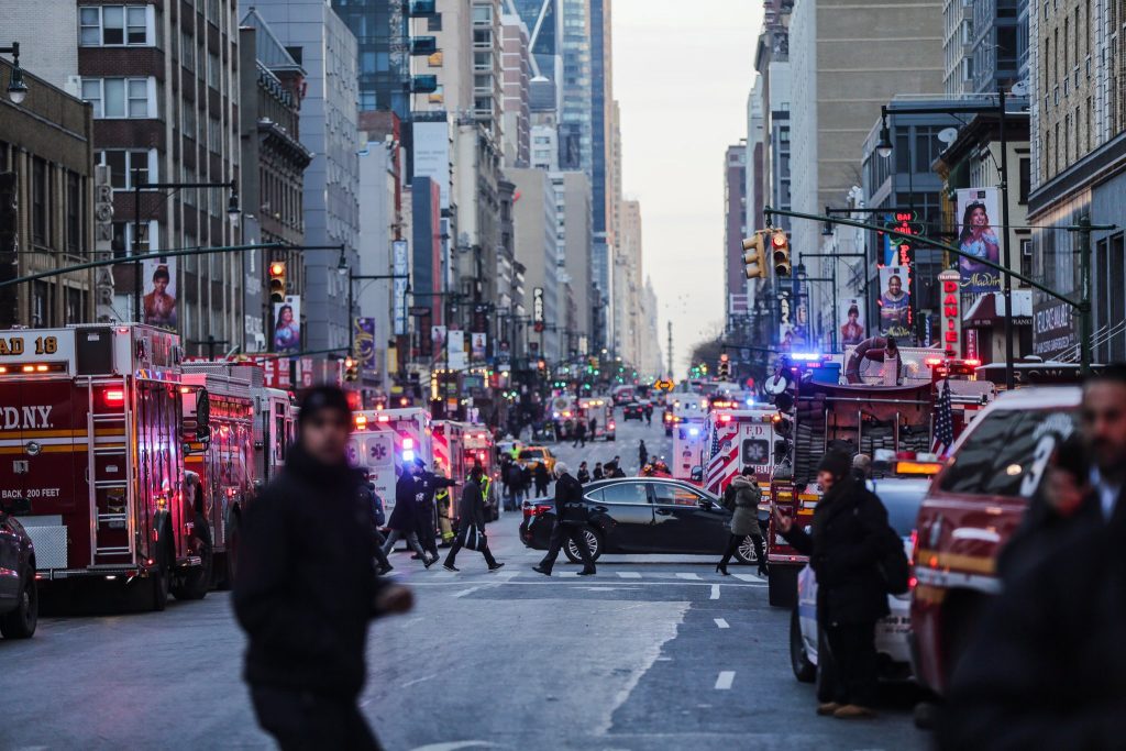 Bomber Strikes Near Times Square, Disrupting City but Killing None