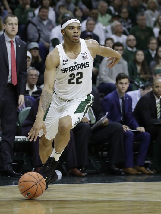 Bridges has 33, No. 2 Michigan St swats away Houston Baptist