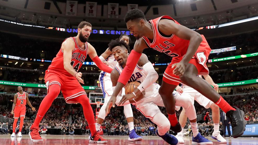 Bulls beat 76ers 117-115 for 6th straight winBulls beat 76ers 117-115 for 6th straight win