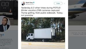 Mysterious truck blocks CNN’s view of Trump’s golf course in Florida