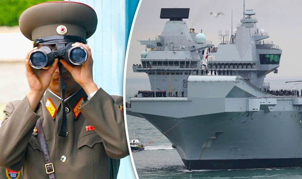 Navy ready to ‘rush HMS Queen Elizabeth II into battle against North Korea in World War 3’