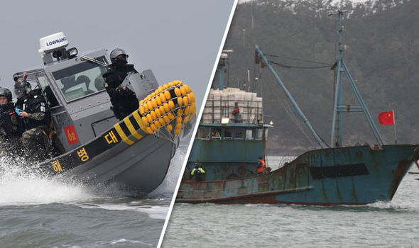 South Korea opens fire on ships from China after they CHARGE at patrol boat