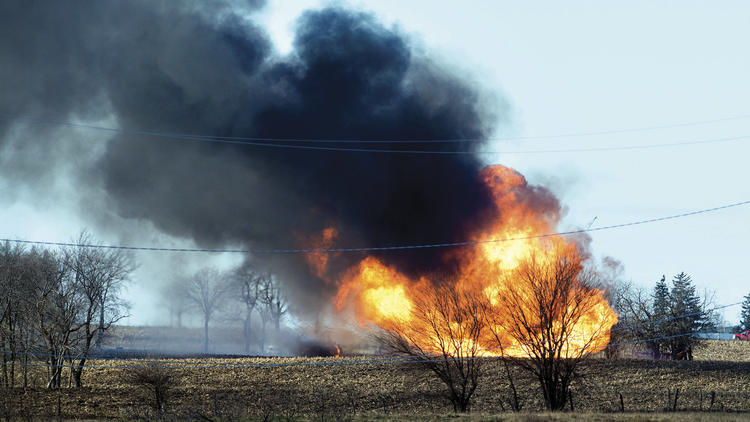 Father, son dead after farm equipment triggers natural gas explosion in northern Illinois