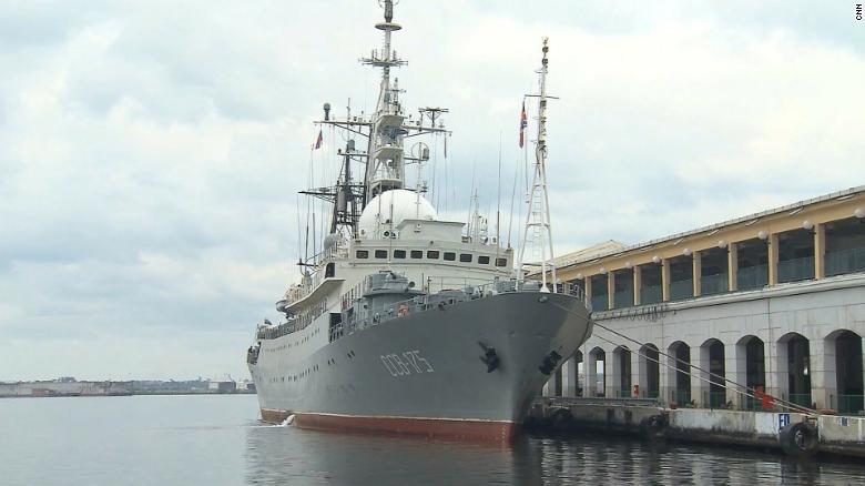 Russian spy ship spotted 100 miles off North Carolina coast