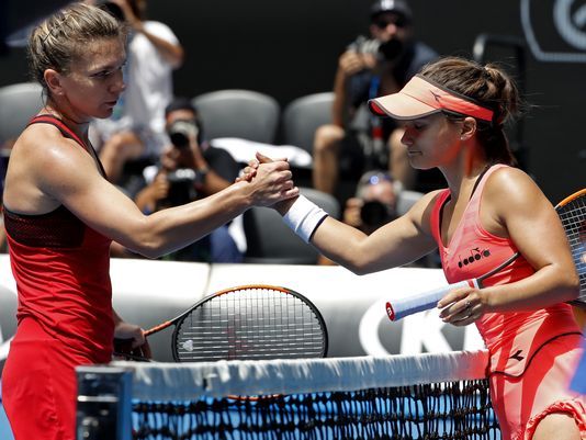 Halep shows new mental strength in epic Aussie Open match