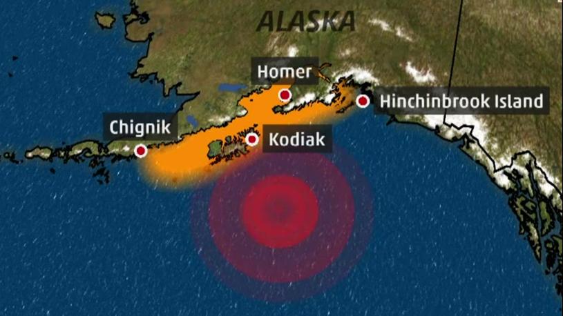 Tsunami warnings canceled after magnitude-7.9 earthquake off Alaska