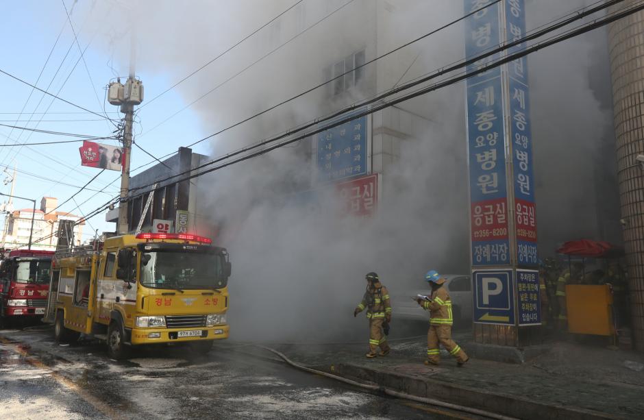 South Korea’s Moon visits hospital fire scene, agonizes over series of disasters