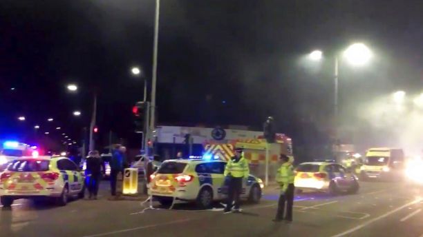 At least 6 injured after fiery explosion levels UK building