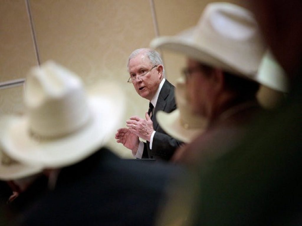 Jeff Sessions Is Serving, and Doing His Best to Ignore, Trump