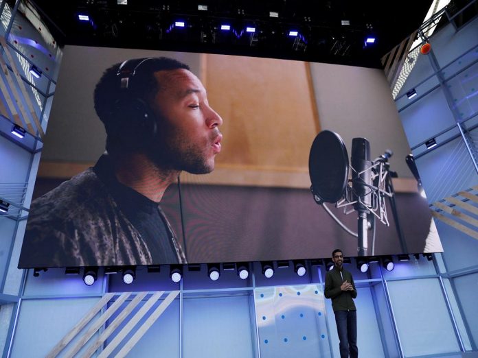 Google CEO Sundar Pichai speaks on stage during the annual Google I/O developers conference in Mountain View Google eases tech stress with app controls table-booking assistant, Business News Today, Live Updates News, latest Business News USA, Business News, Latest and Daily Business News