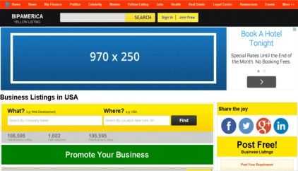 Yellow Listing Header Left Side Banners
