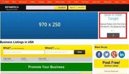 Yellow Listing Header Right Side Banners