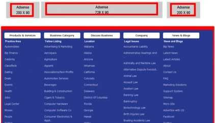Legal Center Page Footer Banners