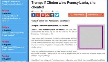 Politics Content Page Banner