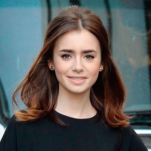 Lily Collins Proves Torrential Downpour Is Now A Hair Trend