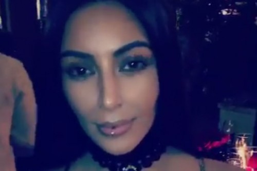 Kim Kardashian Debuts Lip Ring