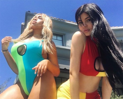 Kylie Jenner & BFF Jordyn Woods Show Off Cleavage In Swimsuits For ‘Summers Almost Over Party’ Kylie Jenner & BFF Jordyn Woods Show Off Cleavage In Swimsuits For ‘Summers Almost Over Party’
