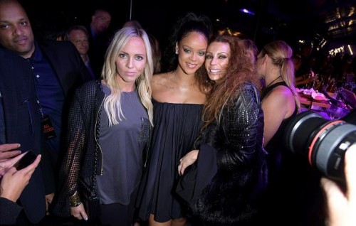 Rihanna Showcases Her Décolletage In A Sexy Off-the-shoulder Dress As She Launches Fenty Beauty In Paris