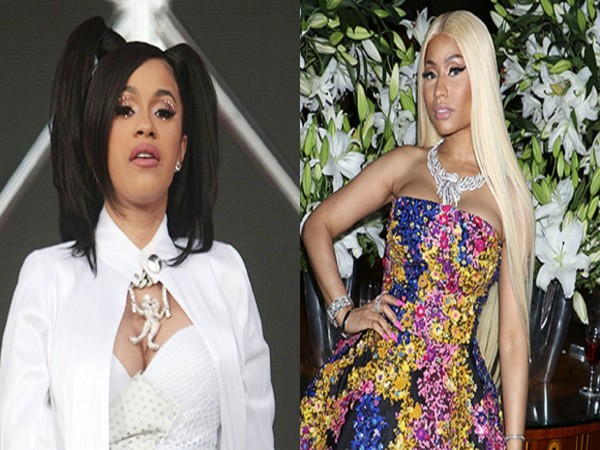 Cardi B Fires Back After Nicki Minaj Fans Wish Harm On Her Baby: ‘You People Are F***ing Miserable’ Cardi B Fires Back After Nicki Minaj Fans Wish Harm On Her Baby: ‘You People Are F***ing Miserable’