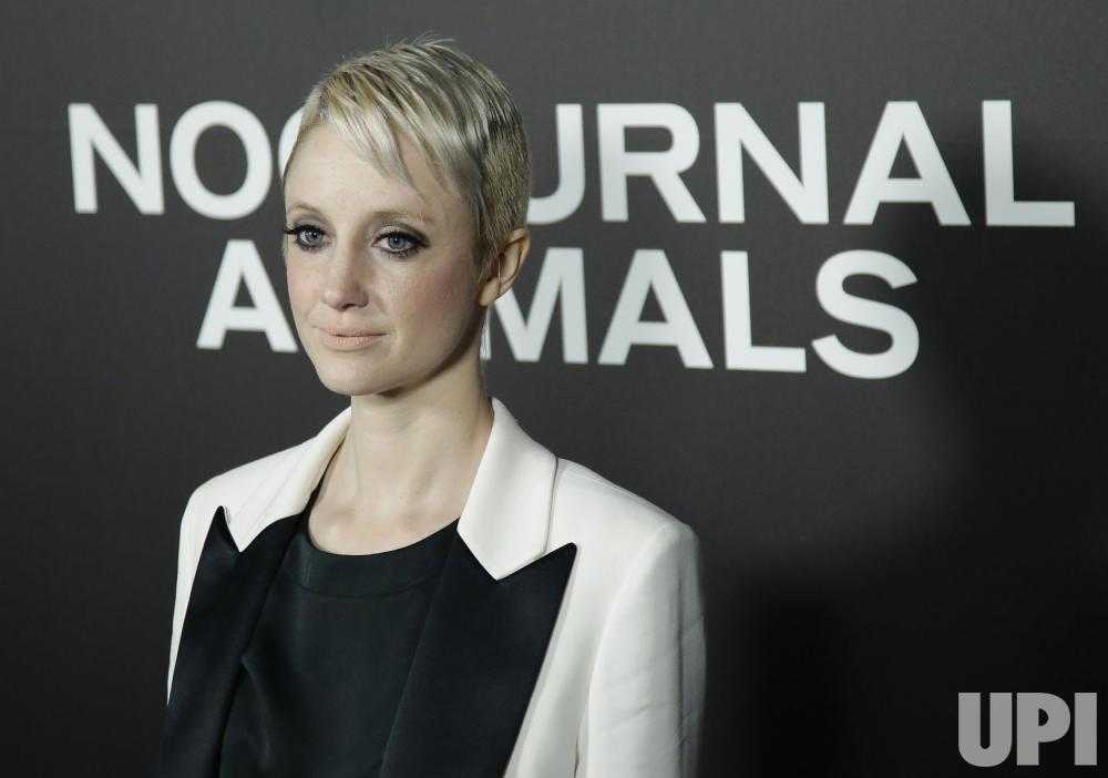 Andrea Riseborough Arrives On The Red Carpet At the Premiere of Nocturnal Animals
