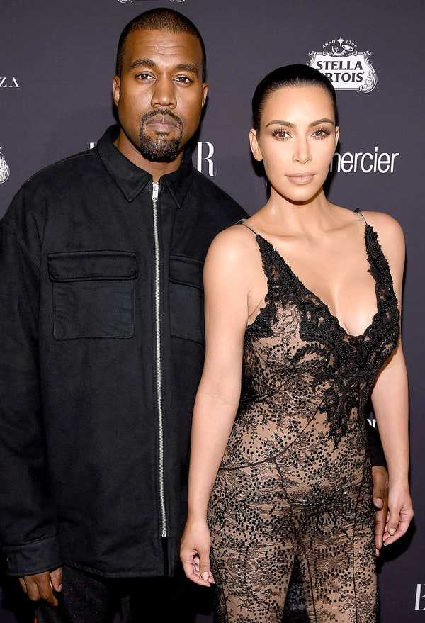 Kim Kardashian with his husband