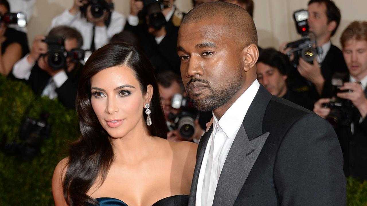 Kanye West and Kim Kardashian