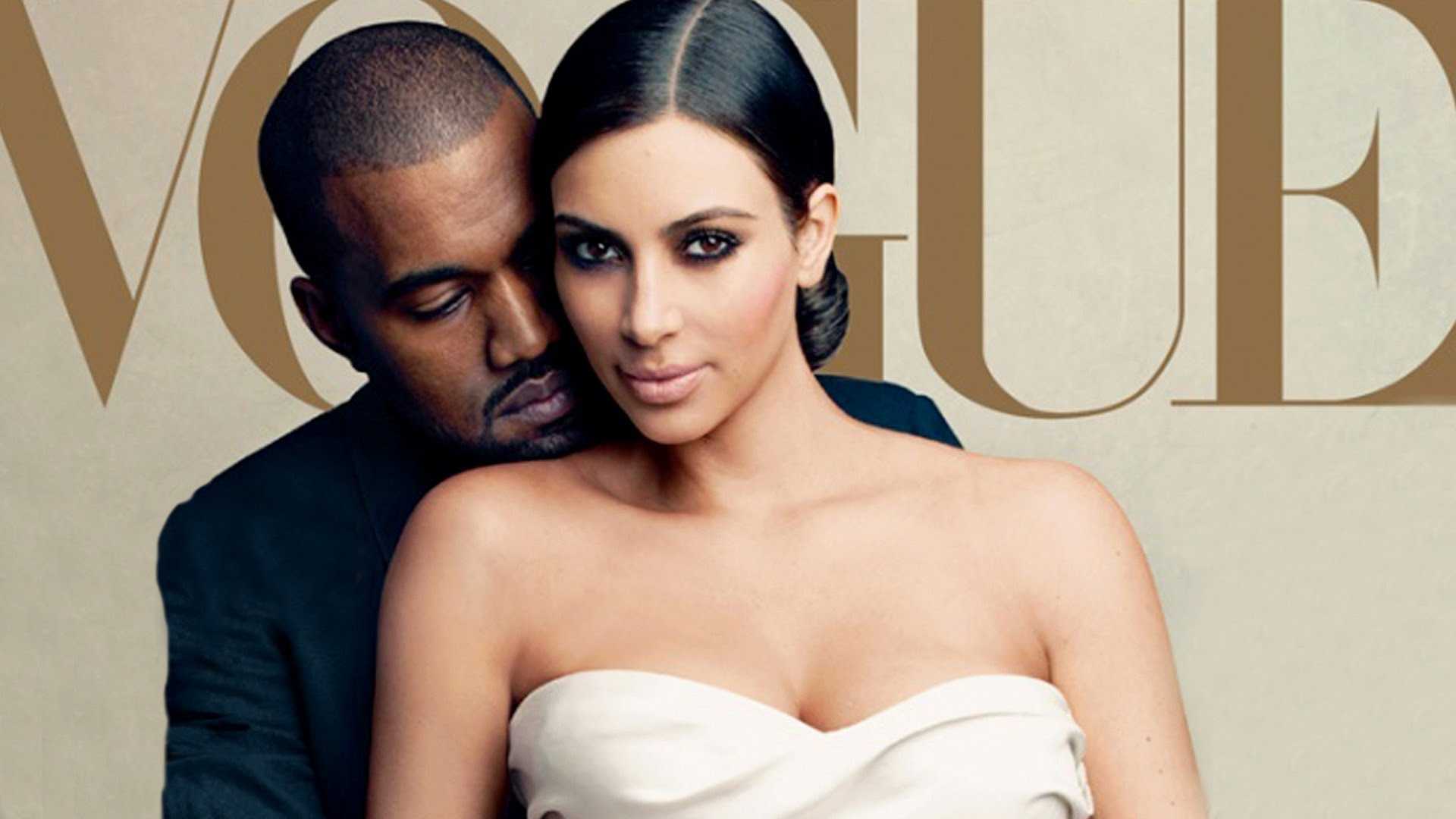 Kanye West and Kim Kardashian Together for Vogue Shoot