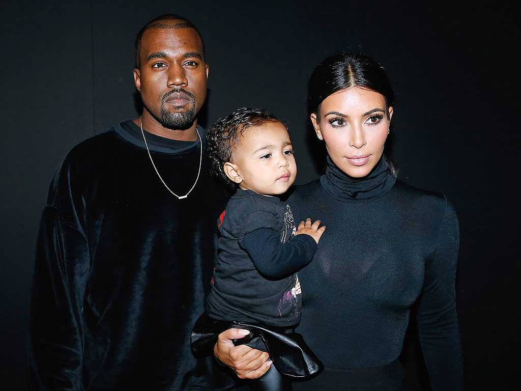 Kanye West Along With Kim Kardashian