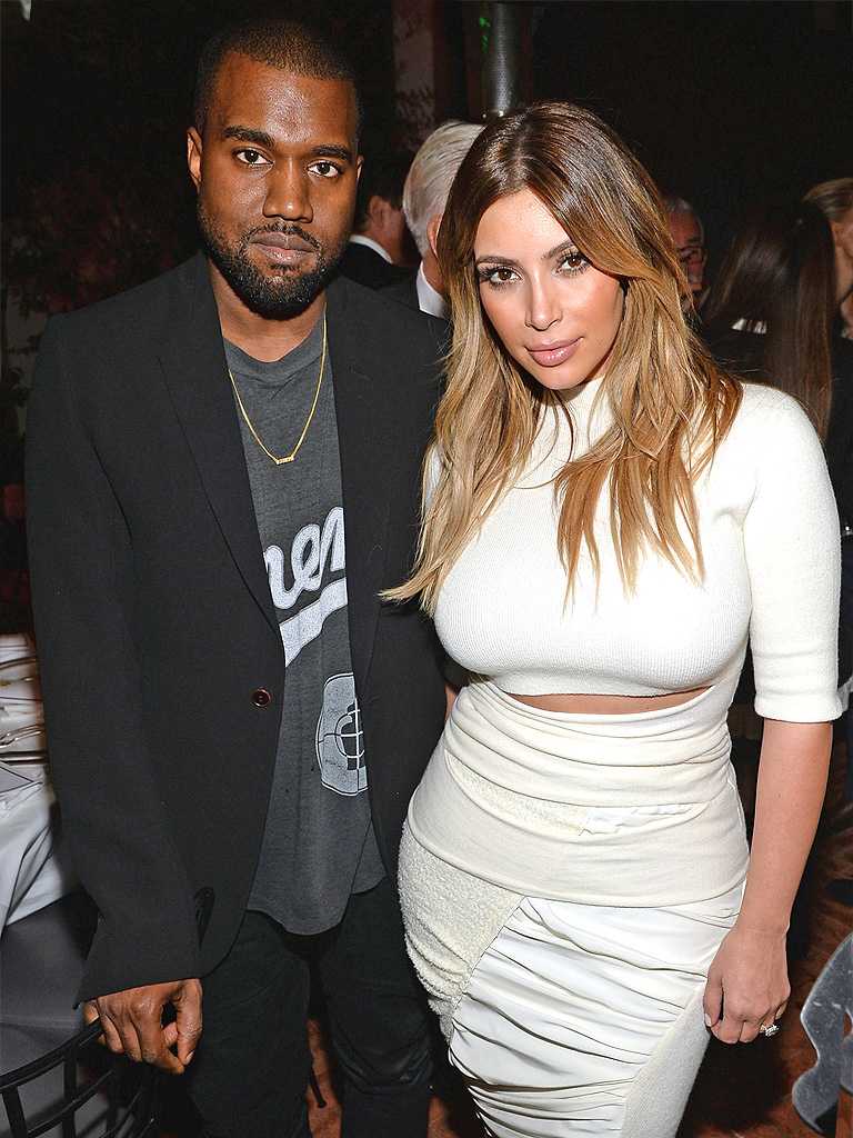 Kanye West and Kim Kardashian