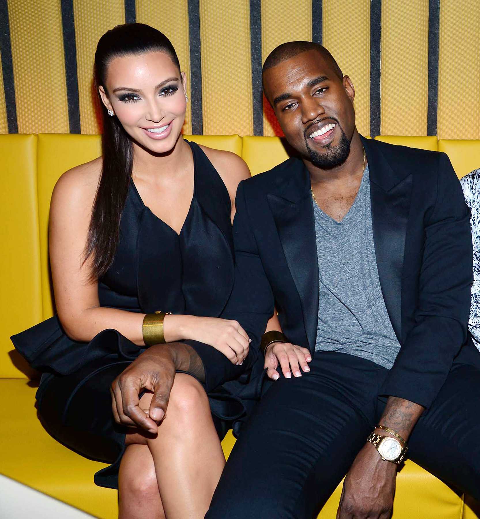 Kanye West and Kim Kardashian in Relax Mode