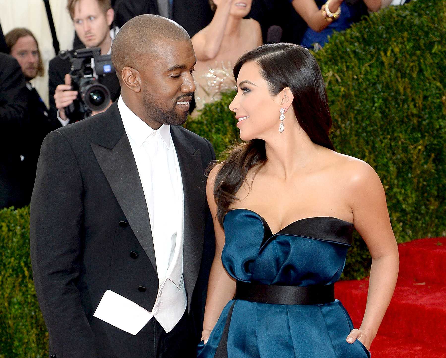 Kanye West and Kim Kardashian