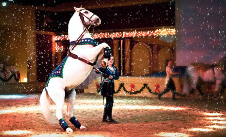 Dancing Horses Holiday Show and Exotic Bird Show, November 14–January 11.