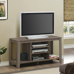 Monarch Specialties Dark Taupe Reclaimed-Look TV Console, 48-Inch