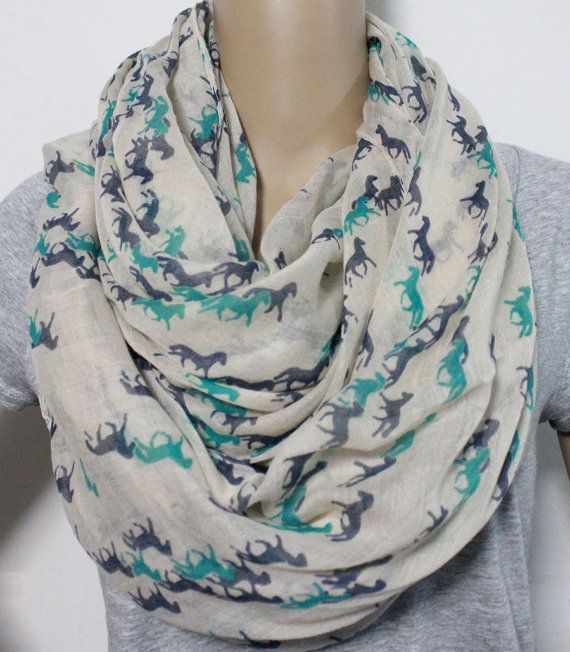 Square or Infinity Check-Patterned Scarves.
