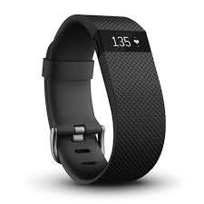 Fitbit Charge HR Wireless Activity Wristband, Black, Large