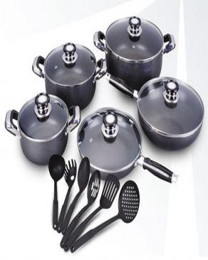 16-Piece Aluminum Nonstick Cookware Set