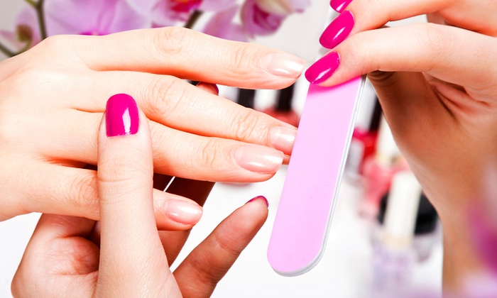 One or Two No-Chip Manicures at Hush Salon & Spa (52% Off)