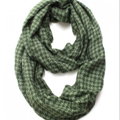 Square or Infinity Check-Patterned Scarves.