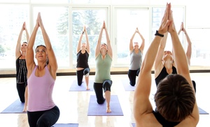 5 or 10 Yoga Classes or One Month of Unlimited Classes at Moksha Yoga Center (Up to 64% Off)