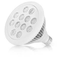 Sandalwood® Advanced LED Plant Grow Light for Hydroponic Garden and Greenhouse Use - 12W, E27 socket, 3 Bands