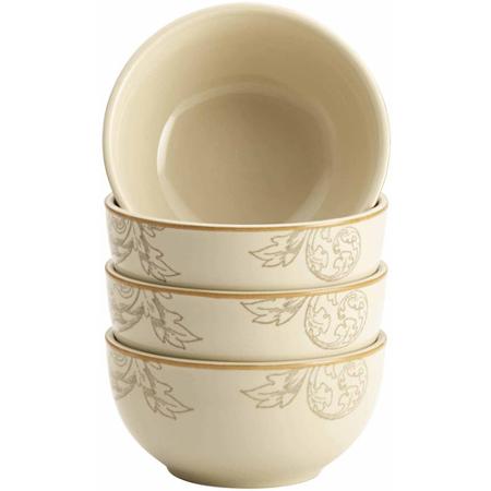BonJour Dinnerware Orchard Harvest Stoneware 16-Piece Set, Print