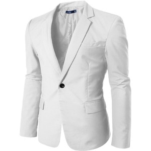 Doublju Mens Vivid One-button Blazer