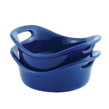 Rachael Ray Bubble and Brown Stoneware Baking Dish Set.