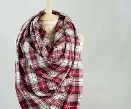 Women's Reversible Checkered Scarf