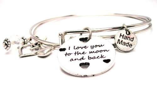 I Love You to the Moon and Back Charm Bracelet